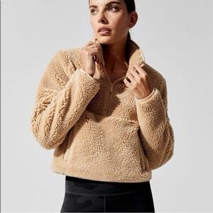 ALO Yoga Shanti Half Zip Sherpa Jacket